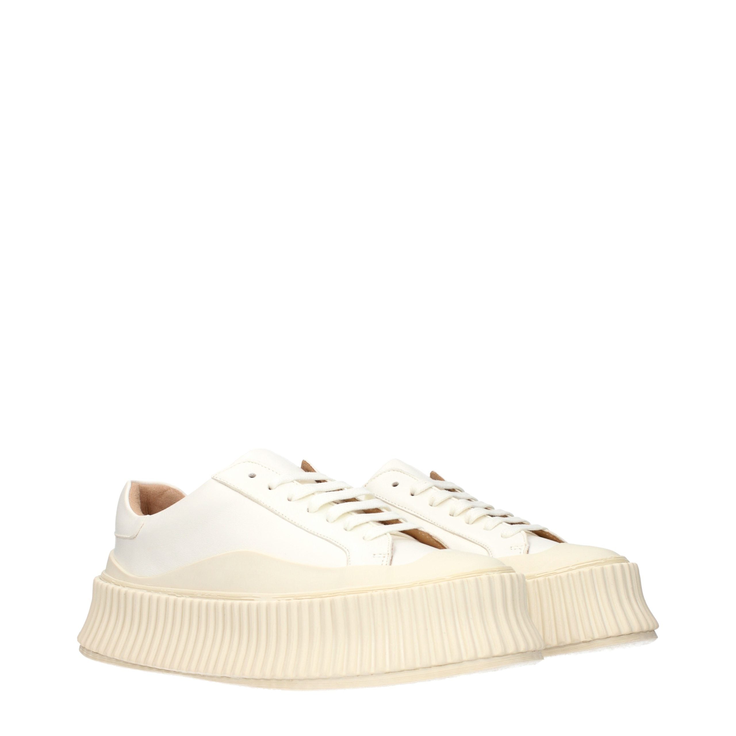 Jil Sander Leather sneaker in white — view 2