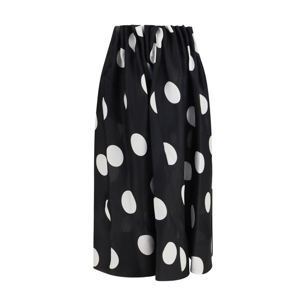 Khaite 100% Silk skirt in black