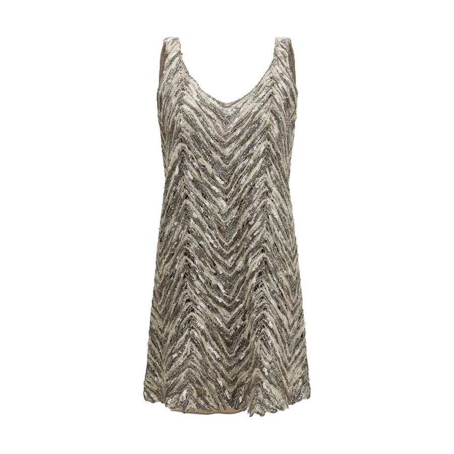 Brunello Cucinelli 37% Paper dress in beige