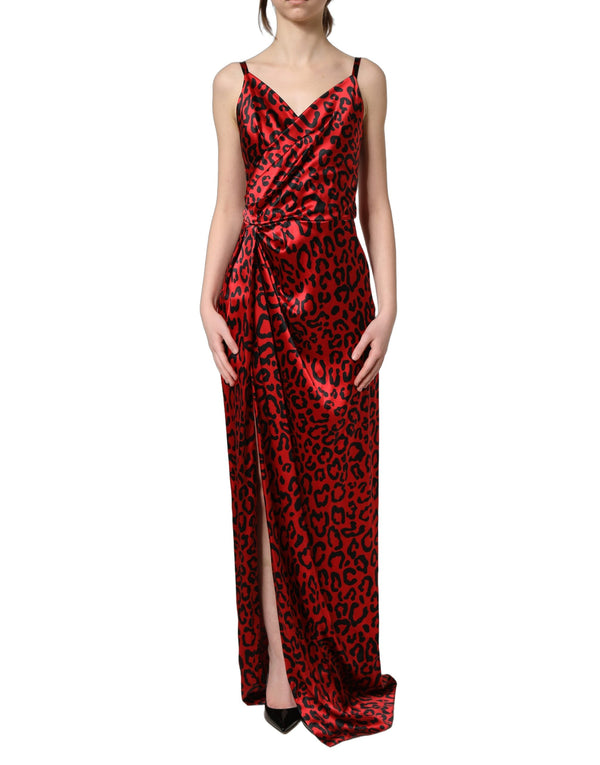 Dolce & Gabbana 96% Silk 4% Elastane dress in red