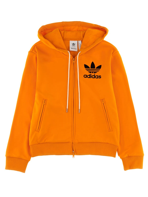 Hooded Track Sweatshirt Orange Recycled Polyester Sweatshirts