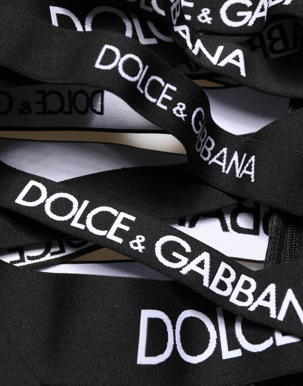 Dolce & Gabbana 3% Elastane trousers in black