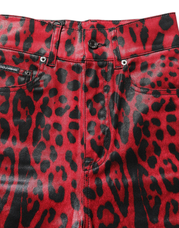 Dolce & Gabbana 98% Cotton 2% Elastane jeans in red