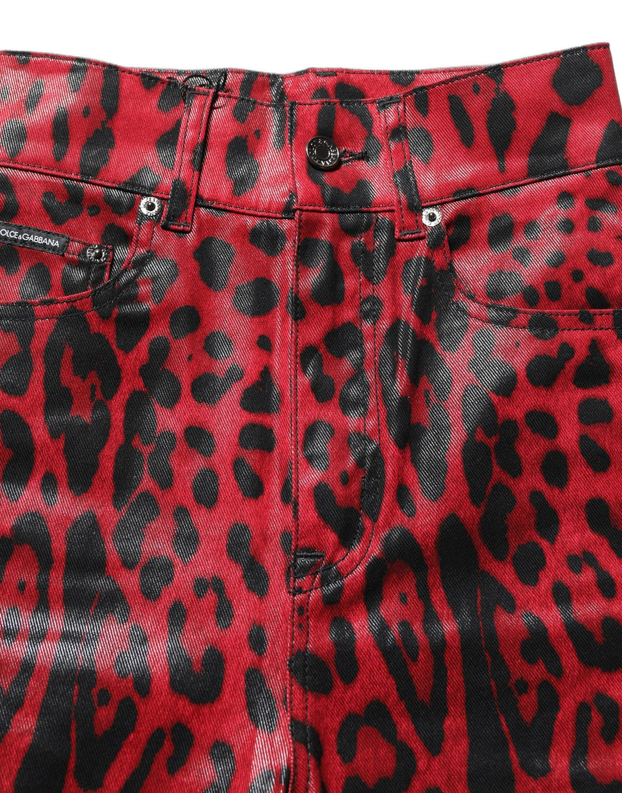 Dolce & Gabbana 98% Cotton 2% Elastane jeans in red