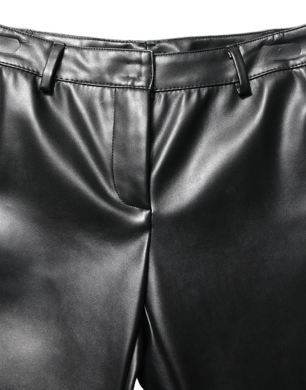 Dolce & Gabbana 56% Polyurethane trousers in black