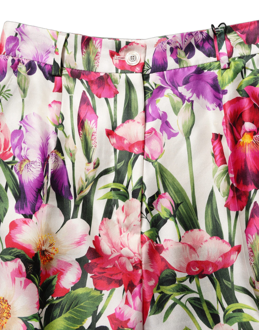 Dolce & Gabbana 74% Silk trousers in multicolor