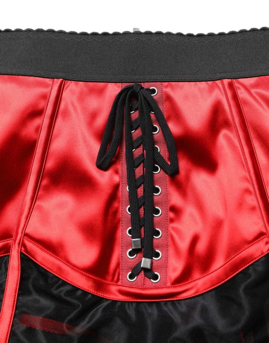 Dolce & Gabbana 23% Acetate skirt in red