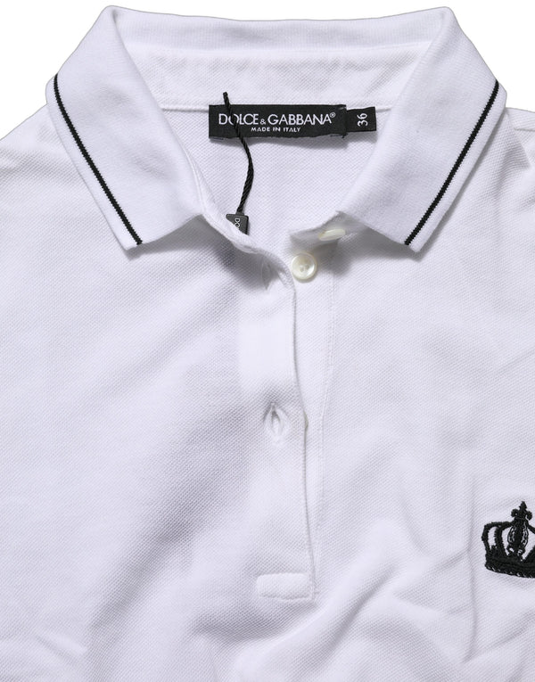 Dolce & Gabbana 100% Cotton polo in white