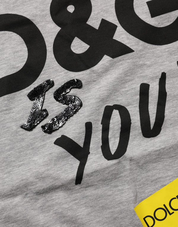 Dolce & Gabbana 100% Cotton t-shirt in gray