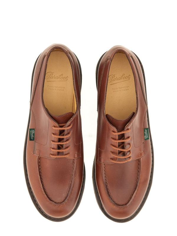 Lace-Up Chambord Brown Leather Shoes