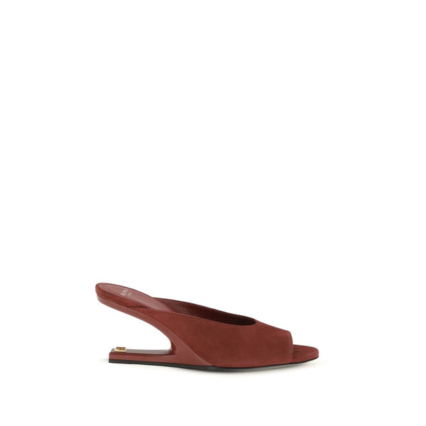 Balmain Upper 100% Goatskin flat in bordeaux