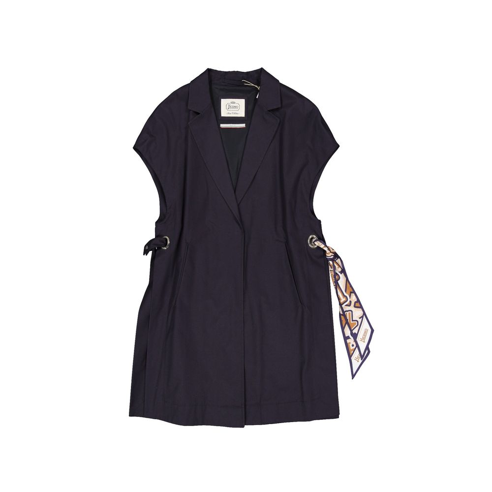 Herno 100% Cotton vest in navy