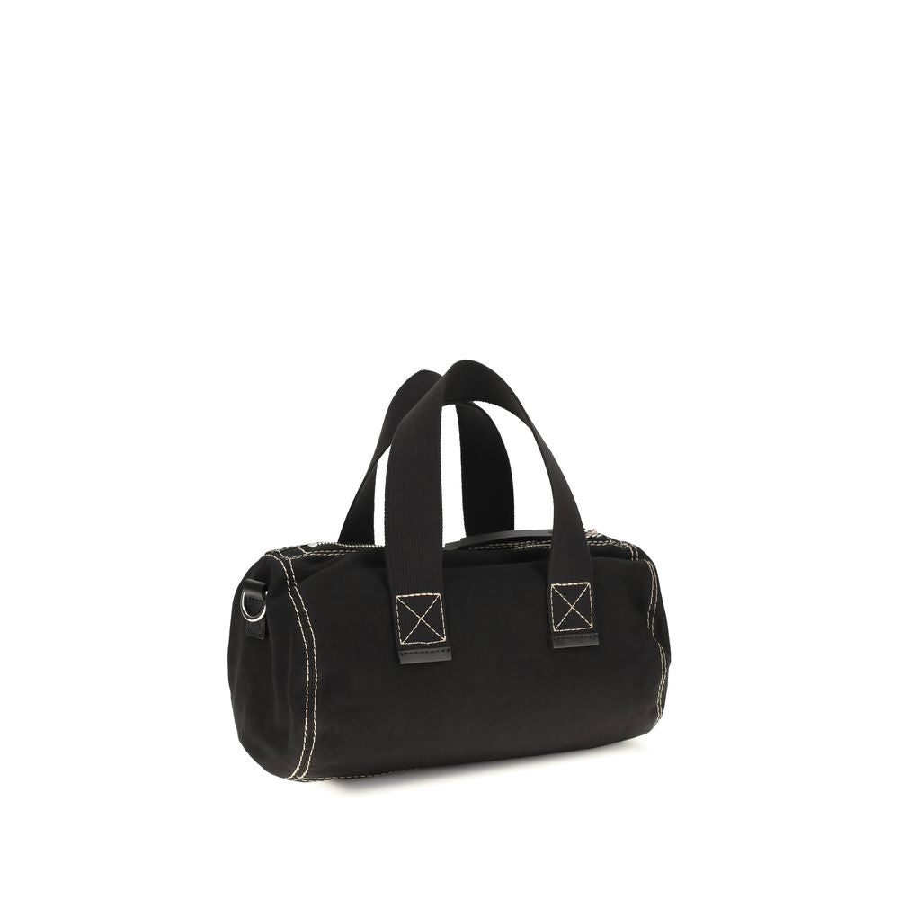 Black Cotton Shoulder Bag