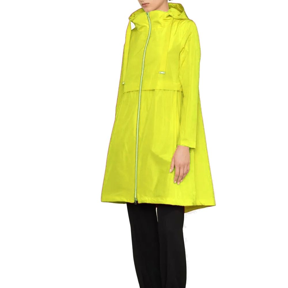 Herno 100% Polyester raincoat in yellow — view 2