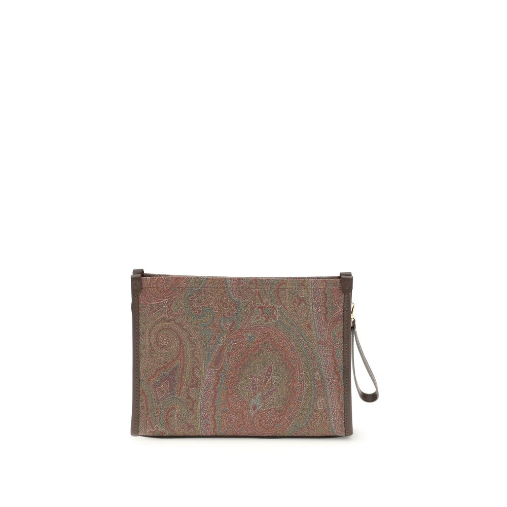 Etro 76% Cotton clutch in multicolor — view 2