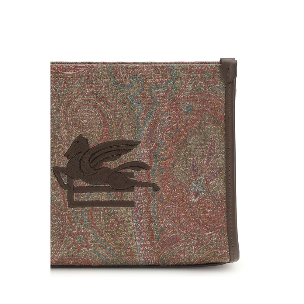 Etro 76% Cotton clutch in multicolor — view 3