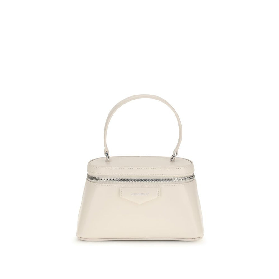 Givenchy 100% Calf Leather Bos Taurus top handle bag in beige