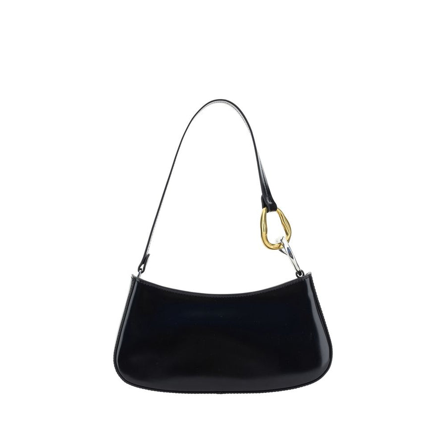 Staud 100% Calf Leather Bos Taurus shoulder bag in black