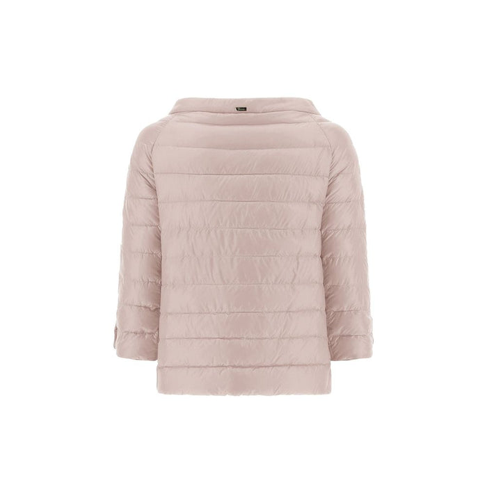 Herno 100% Polyamide shell; 90/10 goose down and feathers padding down jacket in beige — view 2