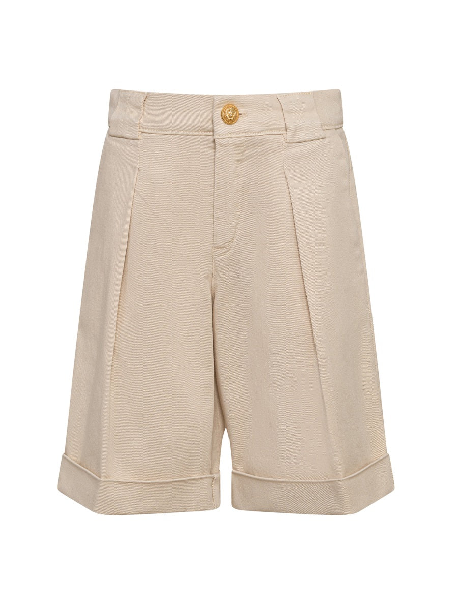 Suit Shorts Beige Cotton