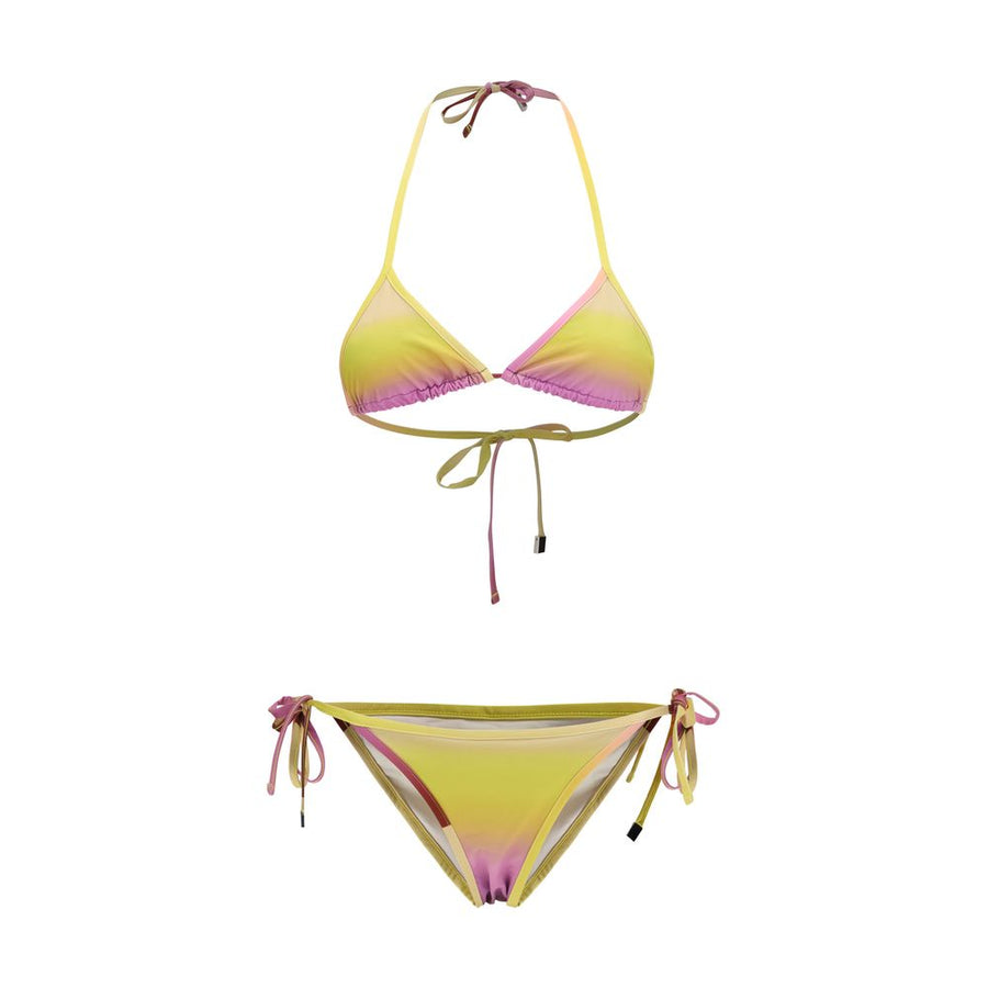 The Attico 80% Polyamide bikini in yellow