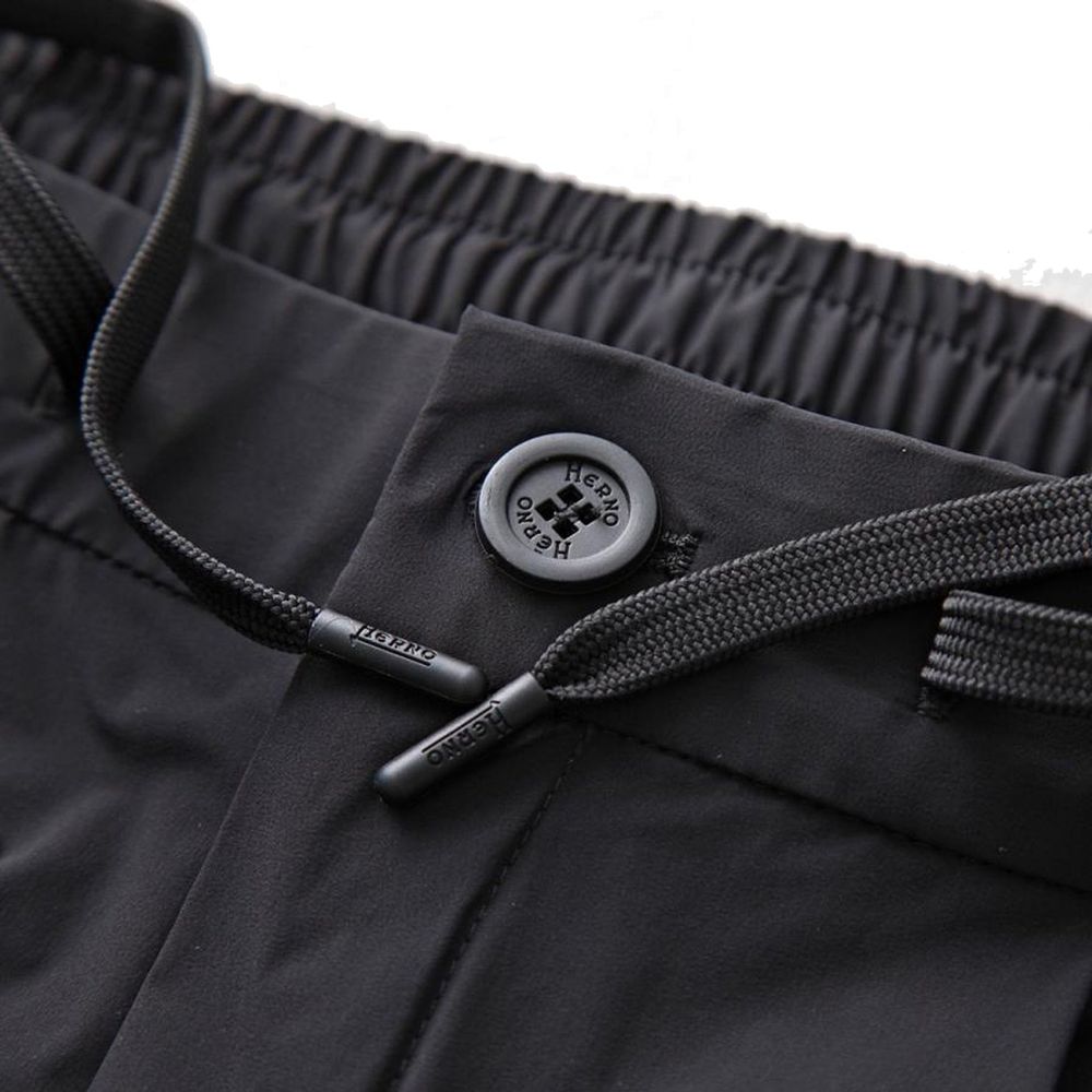 Herno 78% Polyamide joggers in black — view 3