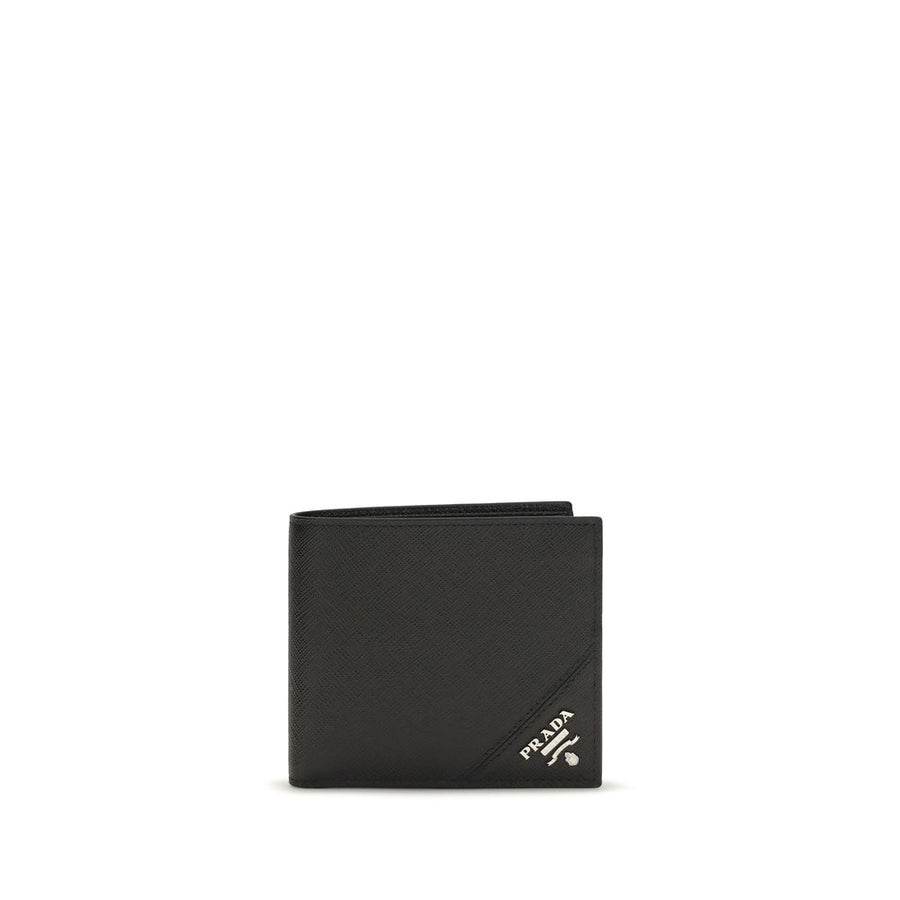 Prada 100% Calf Suede wallet in black