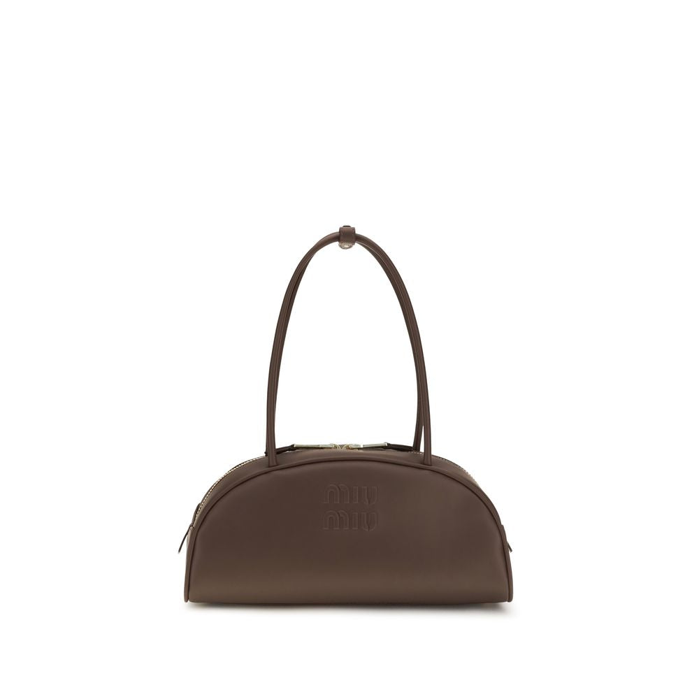 Miu Miu 100% Calf Leather Bos Taurus shoulder bag in brown