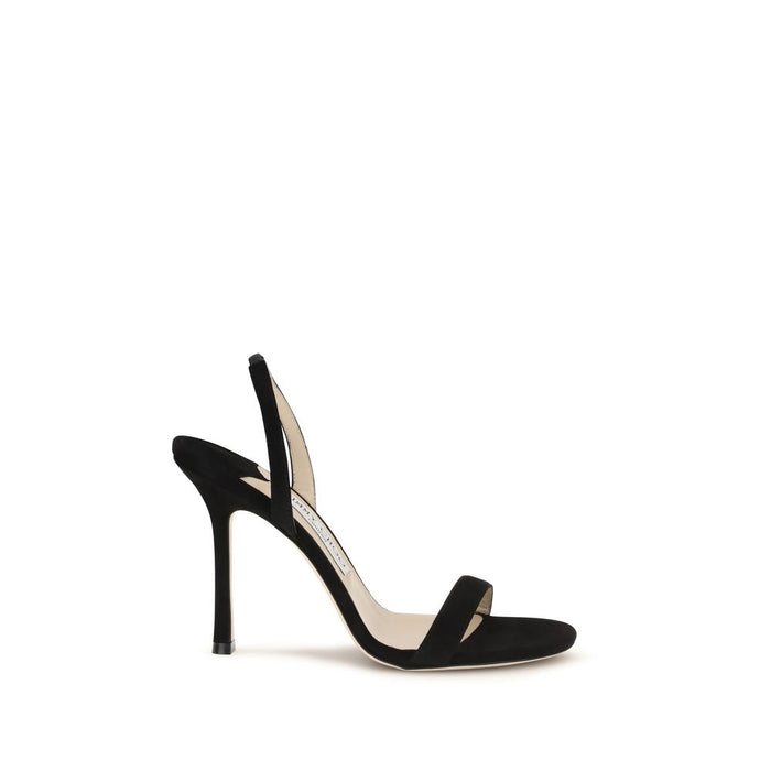 Jimmy Choo 100% Calf Leather Bos Taurus sandal in black