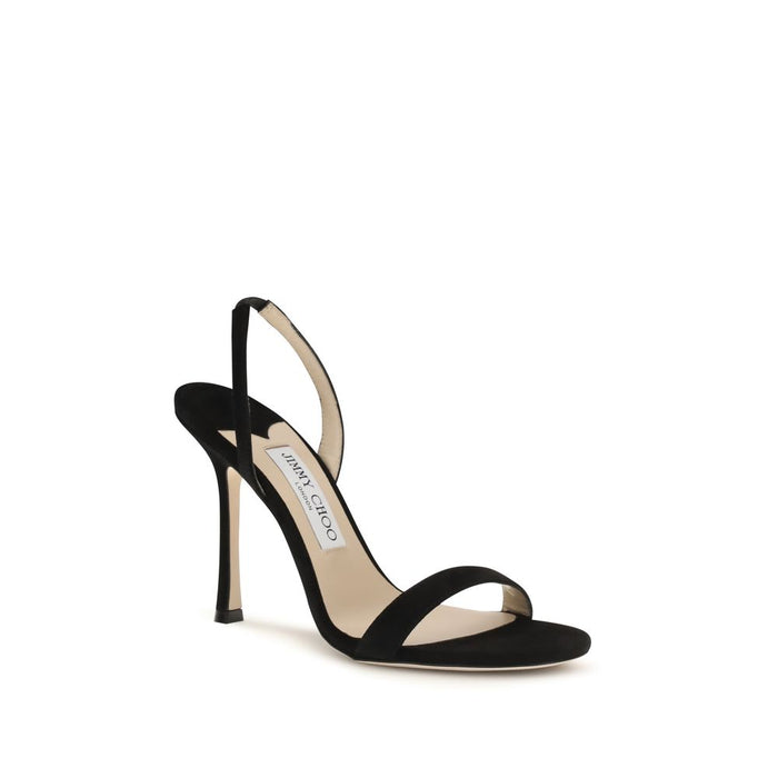 Jimmy Choo 100% Calf Leather Bos Taurus sandal in black — view 2