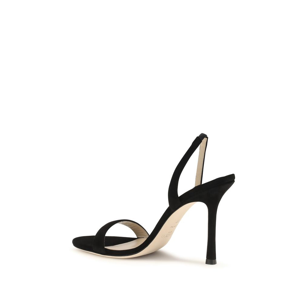 Jimmy Choo 100% Calf Leather Bos Taurus sandal in black — view 3