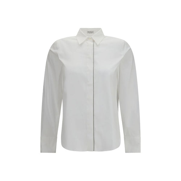 Brunello Cucinelli 72% Cotton shirt in white