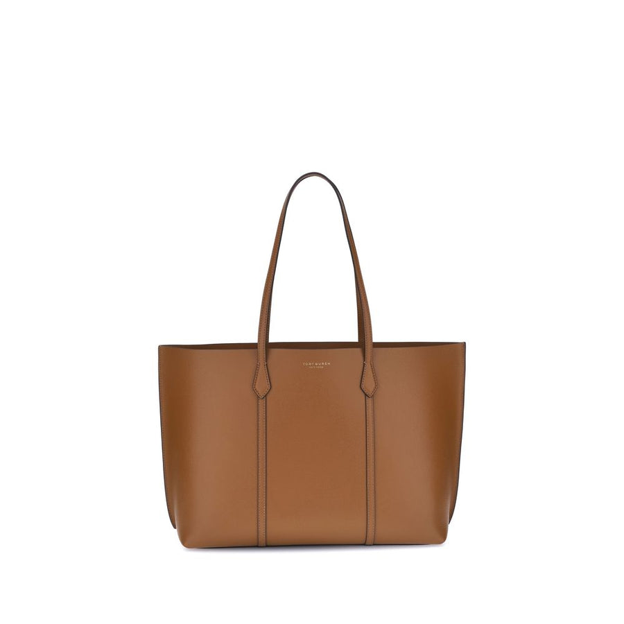 Tory Burch 100% Calf Leather Bos Taurus tote bag in brown