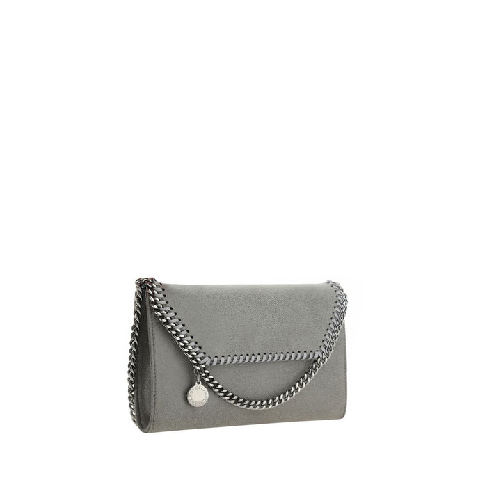 Gray Polyester Shoulder Bag