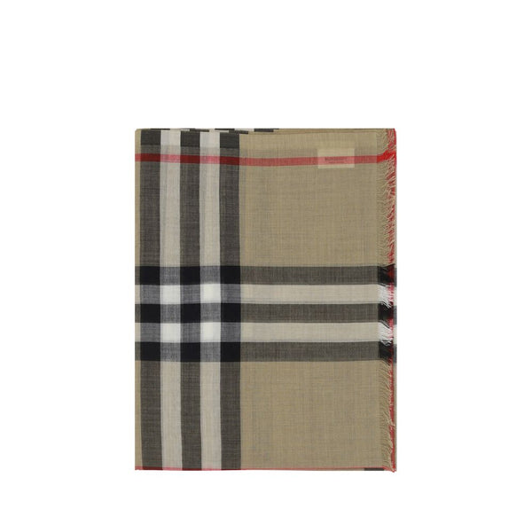 Burberry 51% Wool Ovis Aries scarf in beige
