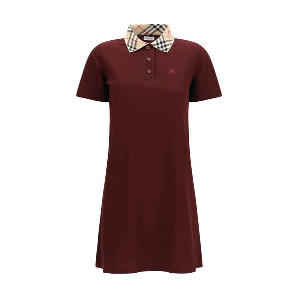 Burberry 100% Cotton polo dress in red