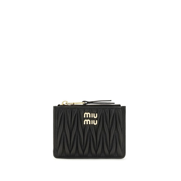 Miu Miu 100% Lamb wallet in black
