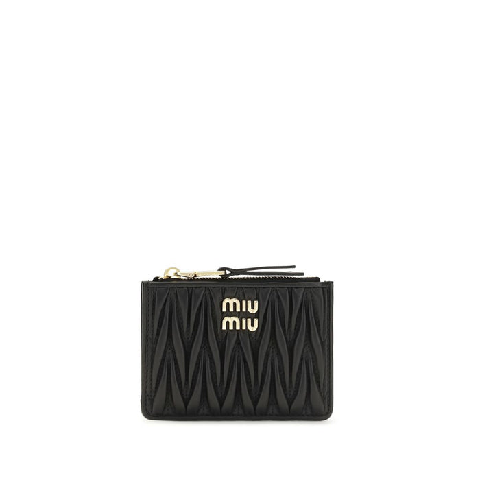 Miu Miu 100% Lamb wallet in black