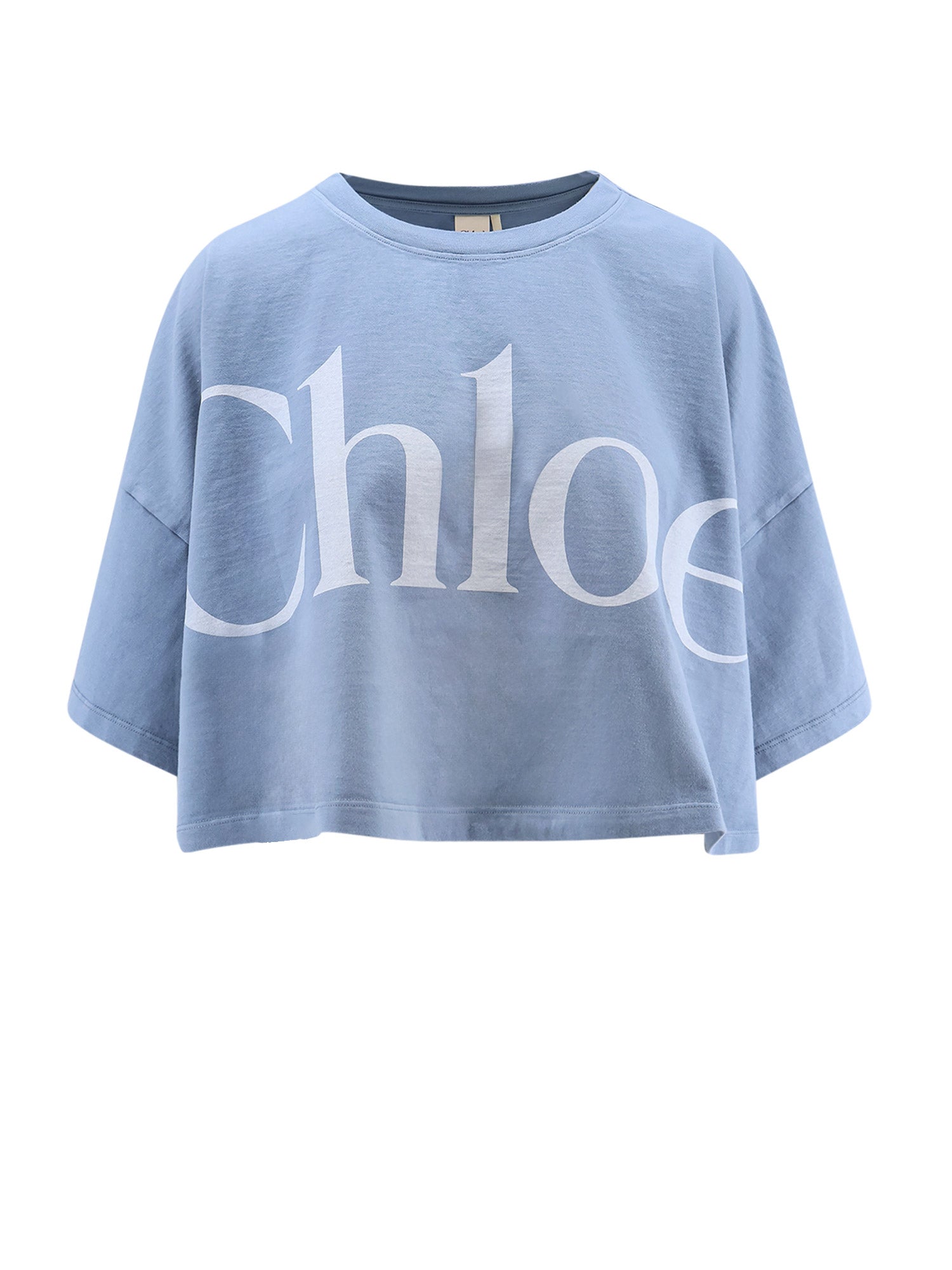 Chloè T-Shirts And Polos Airy Blue Cotone