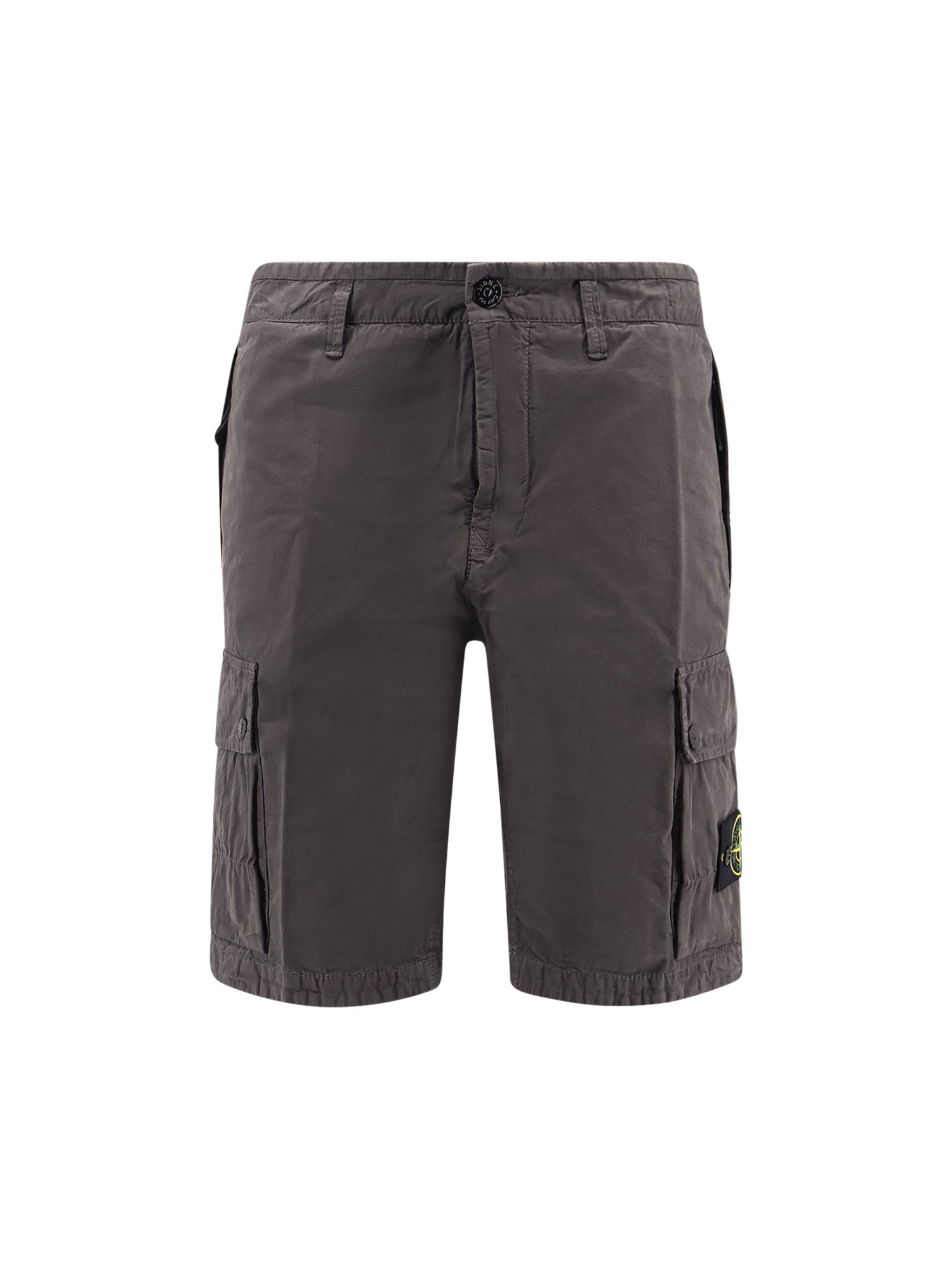 Stone Island Shorts Charcoal Cotone