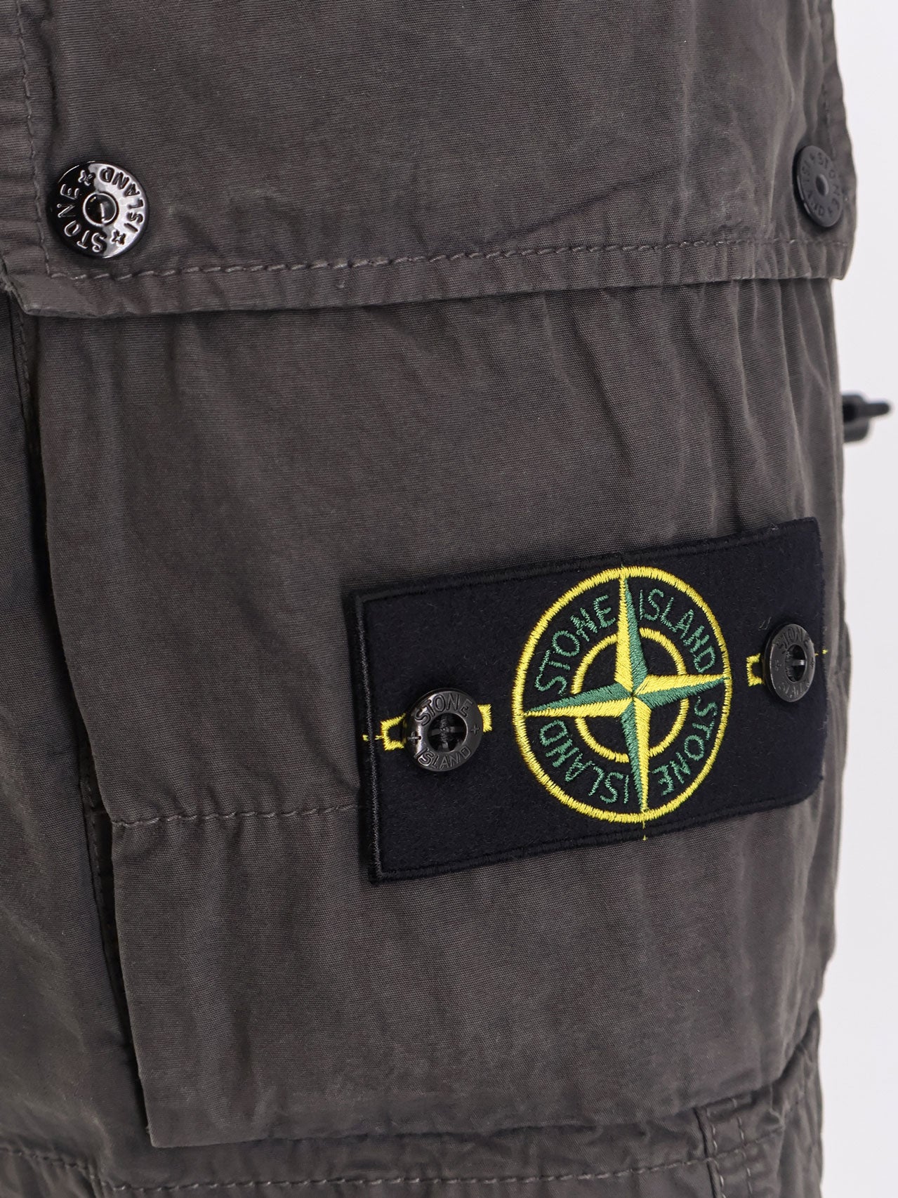 Stone Island Shorts Charcoal Cotone