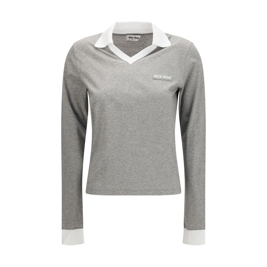 Miu Miu 100% Cotton t-shirt in gray