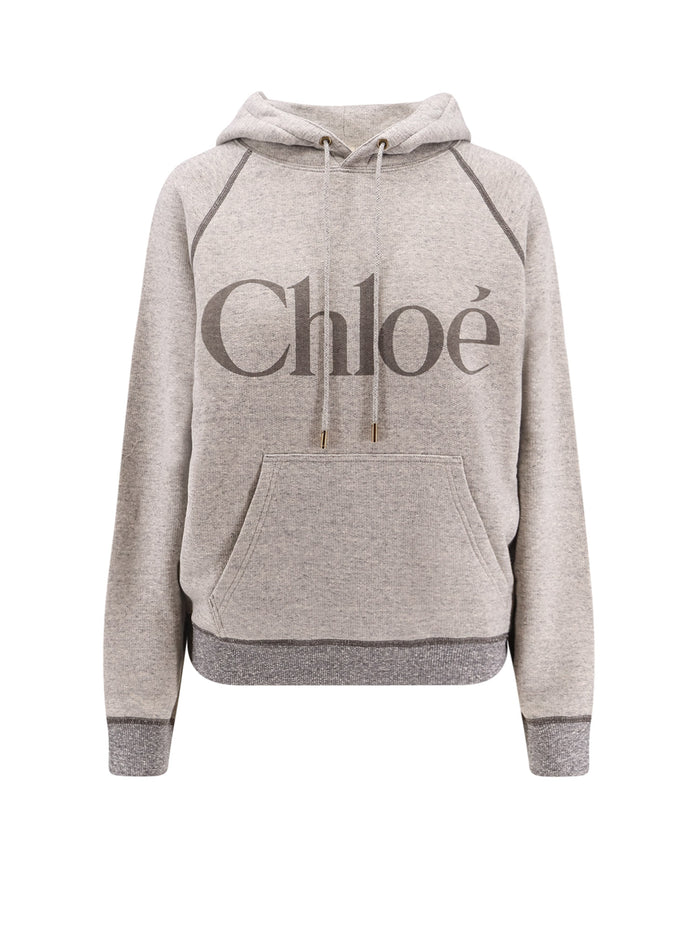 Chloè Sweaters Vapor Grey Cotone Lyocell