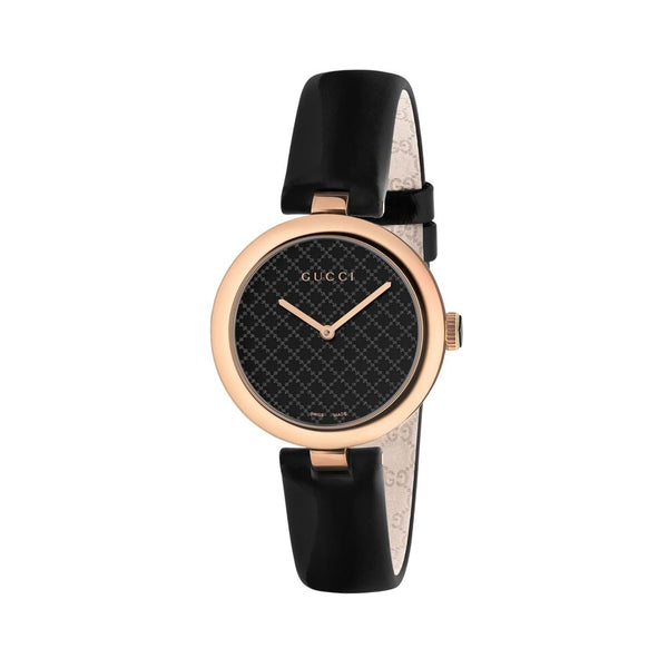 Gucci Stainless steel case watch in black