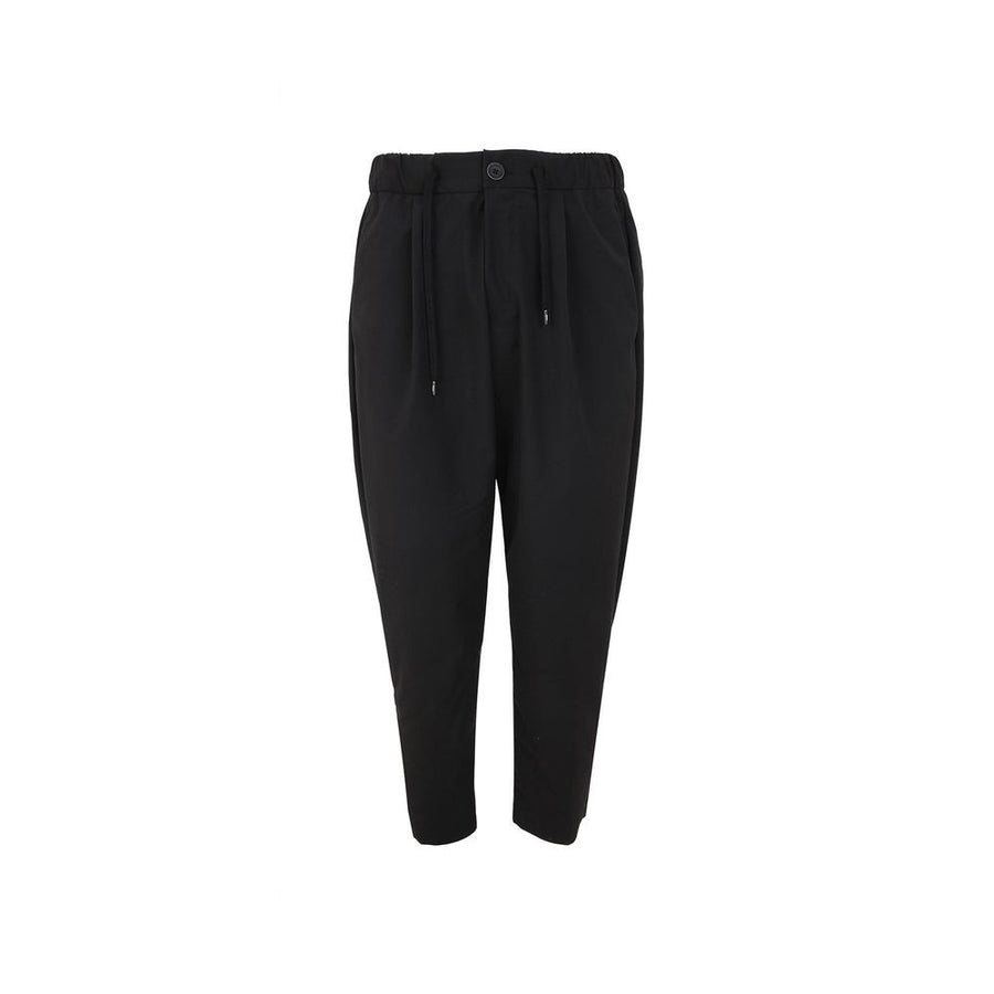 Herno 100% Polyester trousers in black