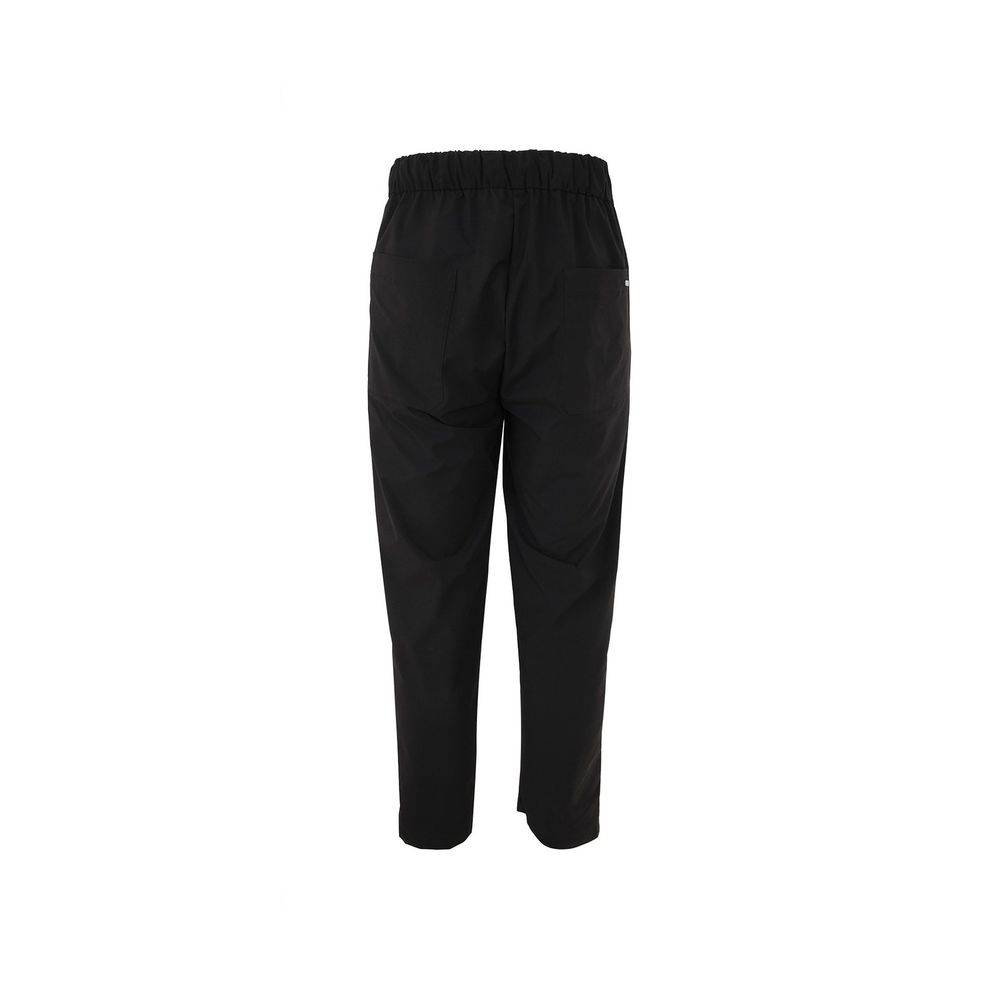 Herno 100% Polyester trousers in black — view 2