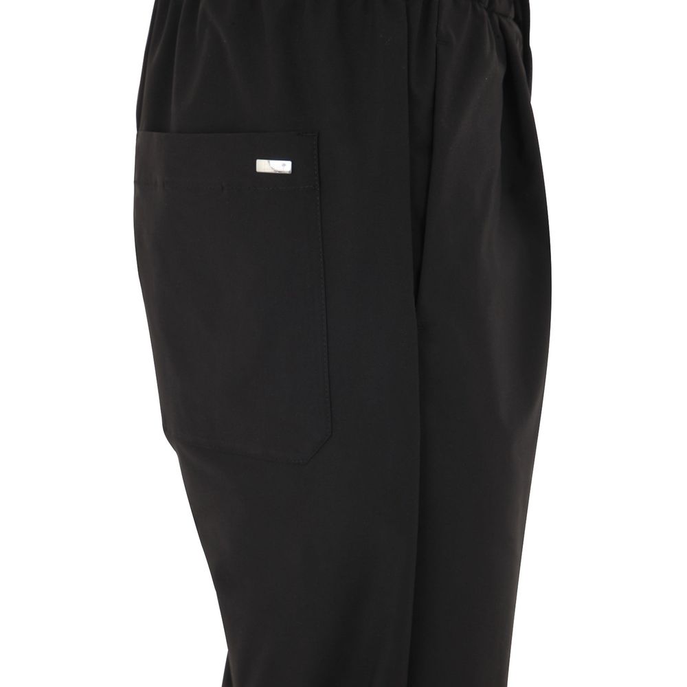 Herno 100% Polyester trousers in black — view 3
