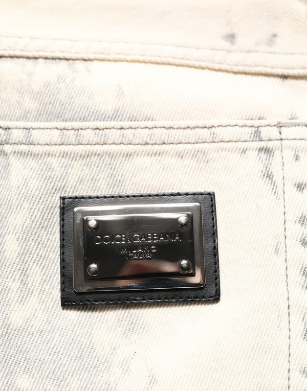 Dolce & Gabbana 98% Cotton 2% Elastane jeans in beige