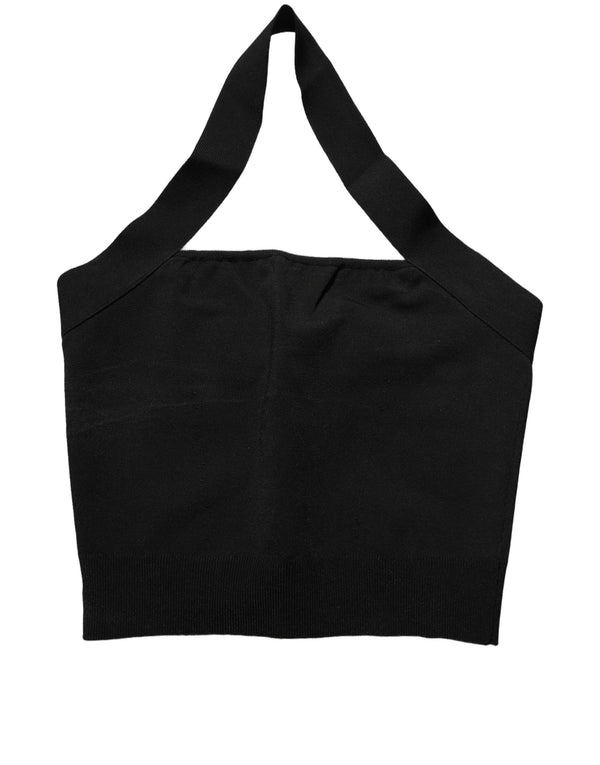 Dolce & Gabbana 73% Viscose tank top in black