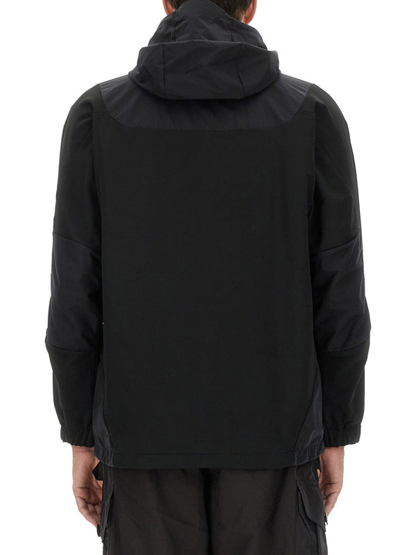 Hooded Jacket Black Nylon